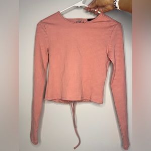 Forever 21 Pink lace crop top